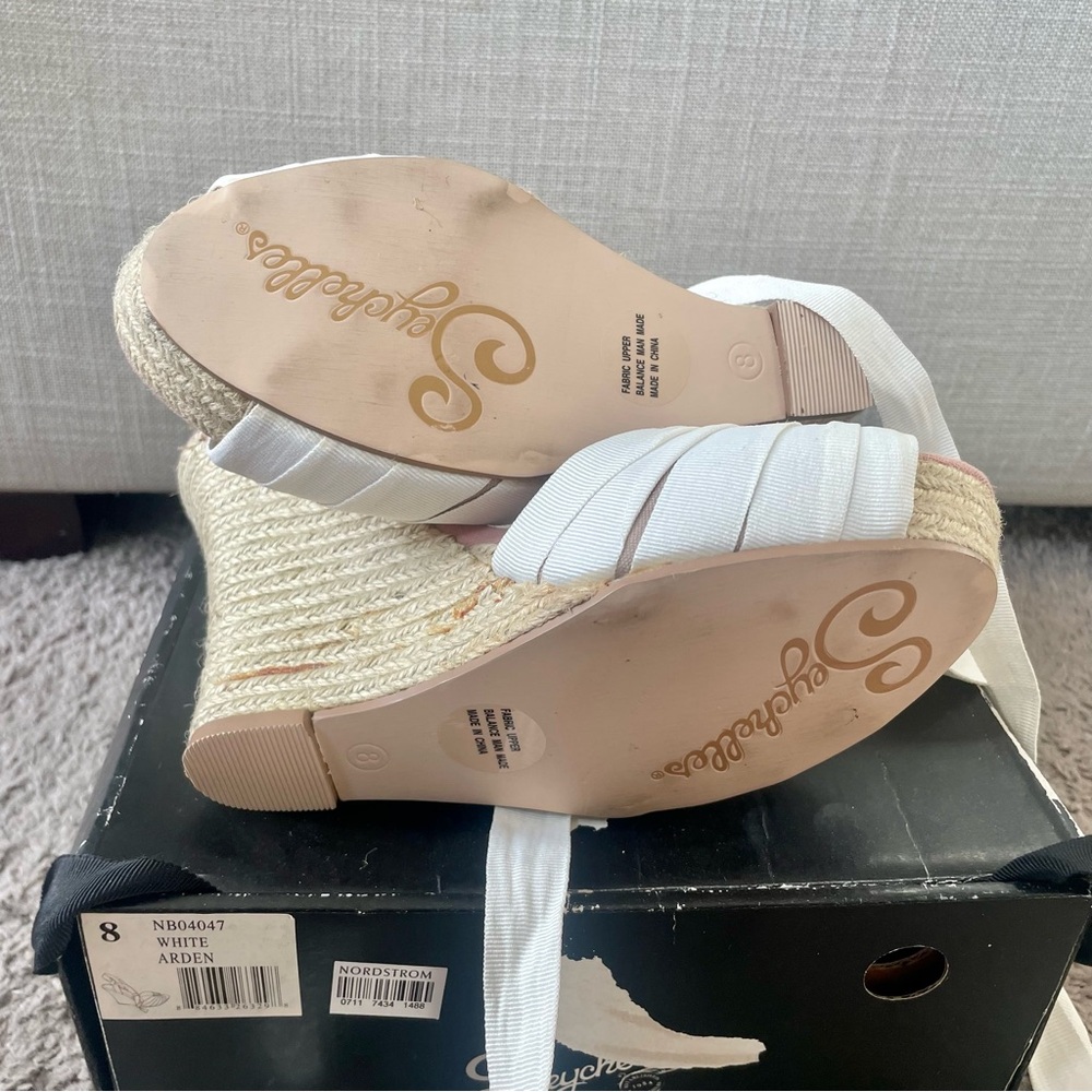 Seychelles Arden Espadrilles Wedge Sandals in White - Picture 10 of 14